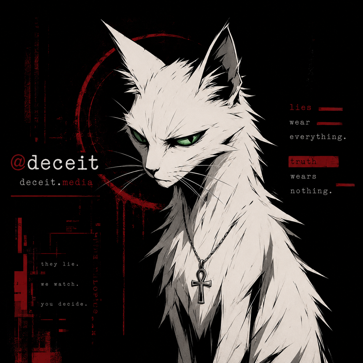 Deceit the cat mascot